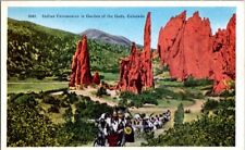 Postcard Garden of the Gods Colorado Springs CO Colorado c.1930-1945       K-259 picture