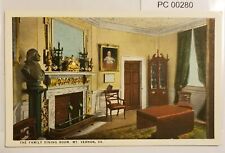 George Washington Family Dining Room Mount Vernon Postcard picture