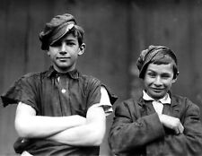 1908 Young Glass Workers, Bridgeton, NJ Vintage Photograph 8.5