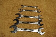 5 Vintage KMC Open End Wrenches India Chrome Vanadium 1/4 to 3/4 picture