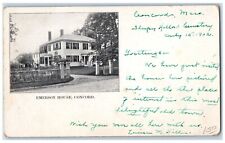 1902 Emerson House Concord Massachusetts Vintage Private Mailing Card Postcard picture