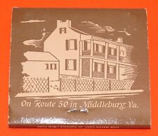 L' Auberge in Middleburg VA Vintage Front Strike Feature Matchbook Full Unstruck picture