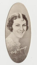 Cicely Courtneidge 1934 Carreras Film Stars Oval Tobacco Card #11 picture