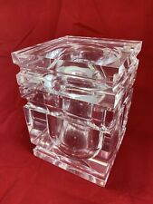 Alessandro Albrizzi Lucite Ice Bucket Swivel Lid Large Circa 1970s Excellent picture