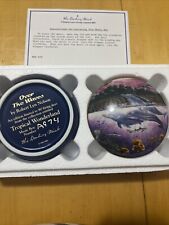 1993 Dolphin Danbury Mint Tropical Wonderland. Over The Waves Music Box picture