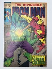 Iron Man #9 (1969) Iron Man vs the Hulk (Android) in 7.0 Fine/Very Fine picture