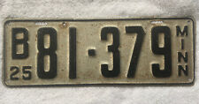 Good Solid 1925 Minnesota License Plate See My Other Plates picture