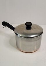Vintage Revere Ware 3 Qt. Quart Saucepan, Pot with Lid Copper Clad Clinton IL picture