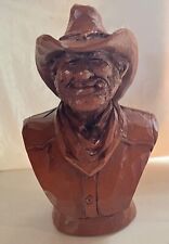 Vintage Red Mill Wetherbee Cowboy Bust Figurine picture