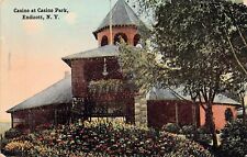 Endicott NY New York En-Joie Park Ideal Casino Downtown 1910s Vtg Postcard U8 picture