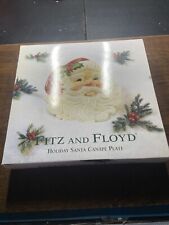 New Fitz and Floyd Holiday Santa Canapé Platter Christmas Closed Box LB1588 picture