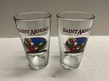 Saint Arnold Brewery Houston TX Patron Saint of Brewers Beer Glass Barware 2  picture