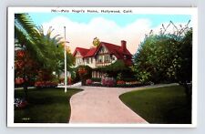 Postcard California Hollywood CA Pola Negri Residence Mansion House 1930s picture