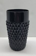 Vintage Indiana Glass Tiara Cameo Black Diamond Point Tumbler 5.75” picture