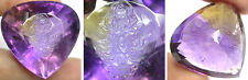 Kwan Yin Buddha Carving On 100% Natural Ametrine Gemstone 82.30ct or 16.45g  picture