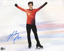 USA OLYMPIC FIGURE SKATER NATHAN CHEN SIGNED AUTOGRAPH 11x14 PHOTO BAS BECKETT  picture