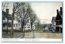 1913 View Of Water Street Epping New Hampshire NH Unposted Antique Postcard picture