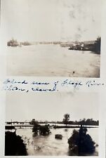 c1909 Flood Scene, Floyd River, Alton, IA Antique Real Photo Postcard RPPC Souix picture