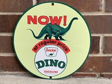 Sinclair Dino gasoline vintage Style advertising sign garage man cave round picture