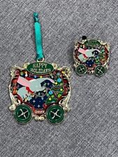 2017 WDW AP Dumbo Pin & Ornament Set Annual Passholder Happy Holidays picture