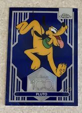 Topps Disney Chrome 100 Pluto Blue Wave /23 Stunning Up Close picture