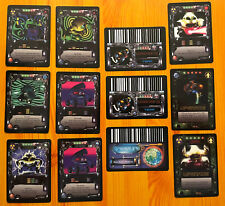 Lot of 12 Vtg RUMBLE ROBOTS Power Cards Punch, Speed, Laser, Blue/Green Treasure picture