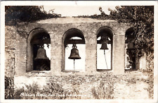 RPPC Mission Bells, San Juan Capistrano, California- c1940s Photo Postcard picture