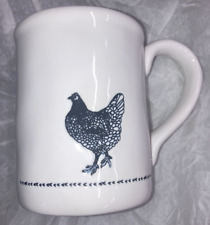 New Farmhouse Country Chicken Cup Mug Backyard Chicken Lady Black White picture