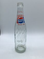 Vintage Pepsi-Cola Clear Glass Swirl Design Bottle 10oz. 1970’s picture