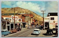 Virginia City Nevada Main Street Bucket of Blood Saloon Posted 1957 Postcard picture