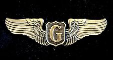 WW2 AAF Glider Pilot Wings pin 2.75” USAAF Glider G US Army Air Force replica picture