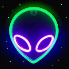 Alien Neon Sign LED Alien Neon Light Usb/Battery Operated Cool Alien Light up picture