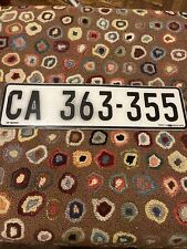 Vintage South Africa 🇿🇦 Cape Town License Plate. #CA 363 355 African Tag picture