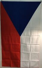Czech Republic Flag Large 5 x 3 FT -  100% Polyester With Eyelets Europe 2 Sided picture