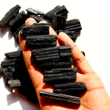 10 Pcs Natural Black Tourmaline Raw Crystal Points Healing Mineral Specimen picture