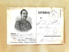 WW1 German Postcard Postal Cover Kaiser picture