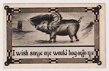 Postcard Cobb X Shinn PIG Series I Wish Someone Would Hog Onto Me picture