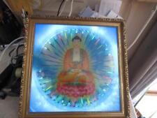 Setting Buddha Art Electric Light Up Used Working picture