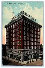 1914 Hotel Tyler Exterior Building Street Louisville Kentucky Vintage Postcard picture