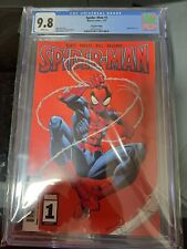 CGC 9.8 SPIDER-MAN #1 (LGY #157) MARK BAGLEY RED COVER picture
