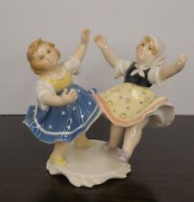 Vintage Karl Ens porcelain Volkstedt Germany Dancing children figurine EUC picture