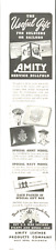 1942 WWII LEATHER BILLFOLD wallet vintage PRINT AD Army Navy gift US WAR BONDS picture