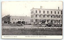c1910 A L Martin Published View of The Hotel Burned in 1876 Amherst NH Postcard picture