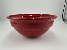 Emile Henry Hand-Crafted in France Red Ceramic Mixing Bowl Medium Size picture