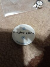 Yoko Ono Imagine Peace Push Pinback Button picture
