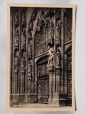 Vintage RPPC Photo Postcard Cathedral Door Man Of Sorrows German Architecture picture