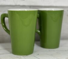 Set Of 2 VTG Shenango Coffee Cups Green 1967 (Q-25) picture