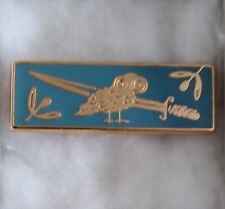 Greece greek metal badge (pin) of hellenic army (military) war college graduate picture
