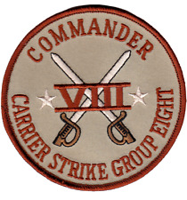 COMMANDER CARRIER STRIKE GROUP EIGHT DESERT CHEST PATCH  picture