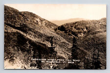 RPPC Scenic View of Smuggler's Notch From Toll Road Mount Mansfield VT Postcard picture
